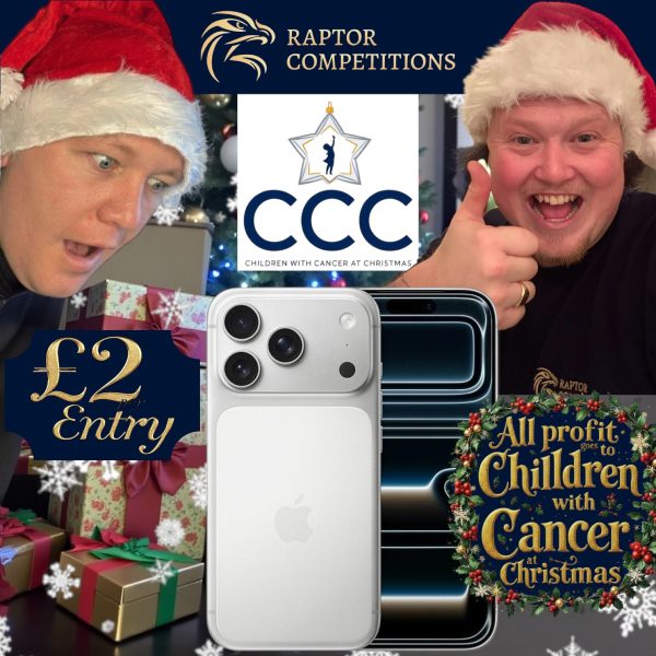 iPhone 17 Pro Christmas Raffle – Supporting Children with Cancer at Christmas